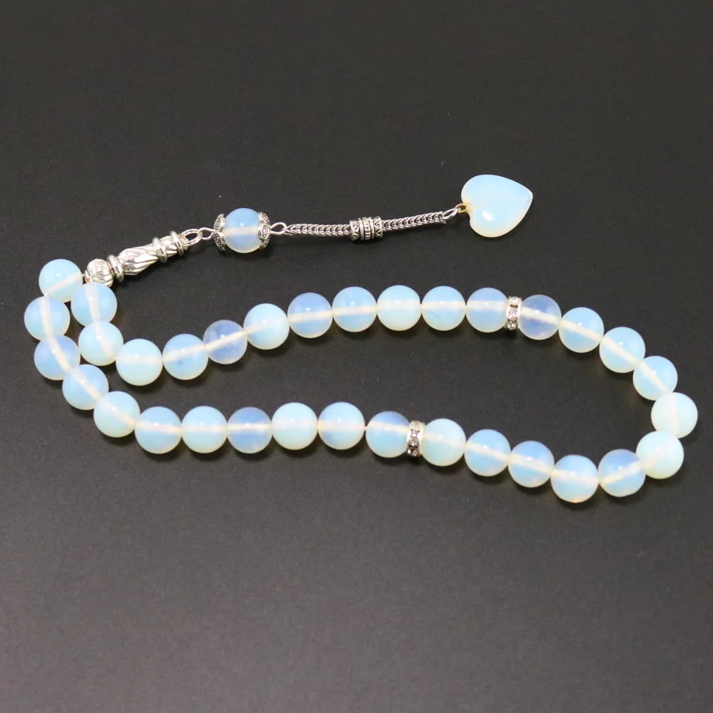 Tasbih opal stone pendant accessories ladies Tasbeeh 33 66 99 beads Muslim misbaha girls bracelet Islamic prayer beads gifts