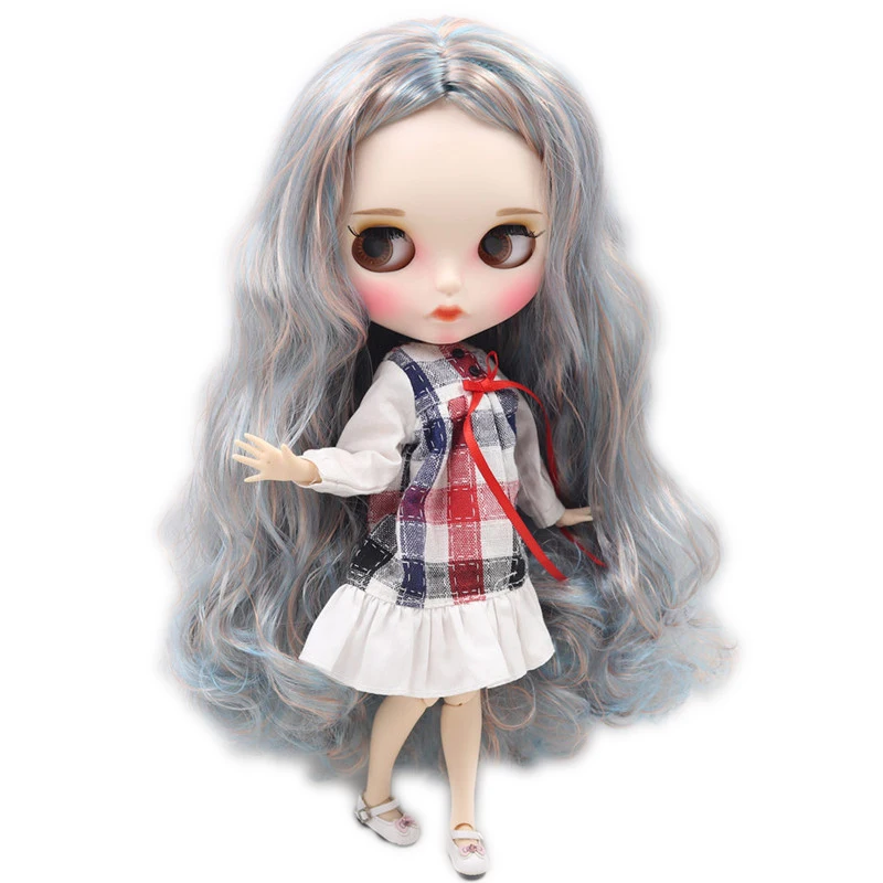 ICY DBS Blyth Doll No.BL6227/2023 mixed hair Carved lips Matte customized face with eyebrow Joint body 1/6 bjd
