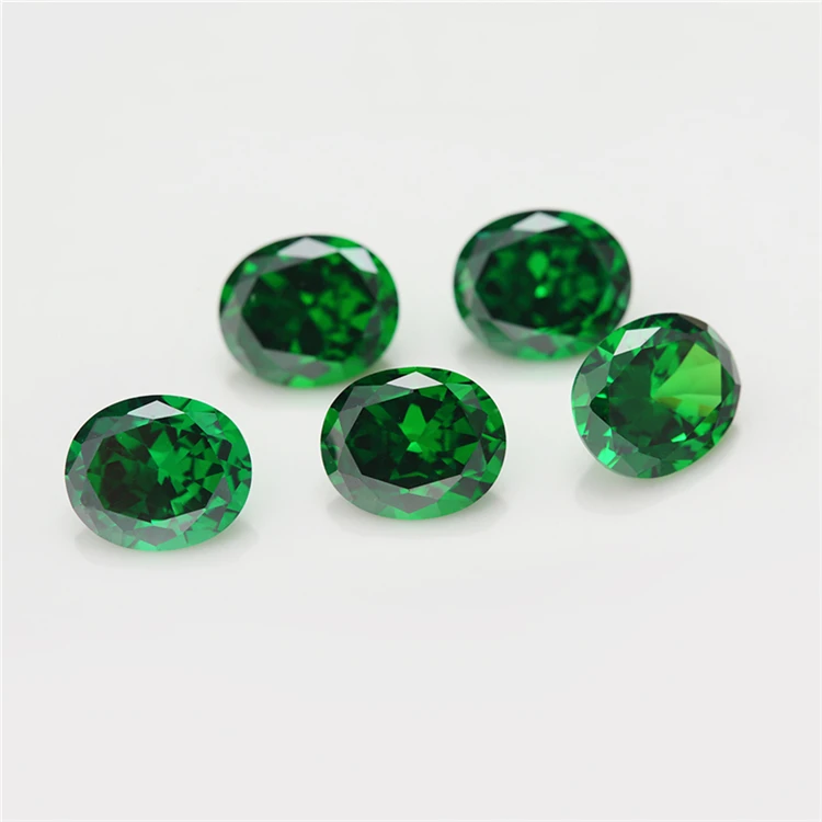3x5~10x12mm 5A Ovalschliff Lose Zirkonia-Steine Weißer Granat Amethyst Grün Meerblau Mix 5 Farben CZ Edelsteine für Schmuck – Detail 7