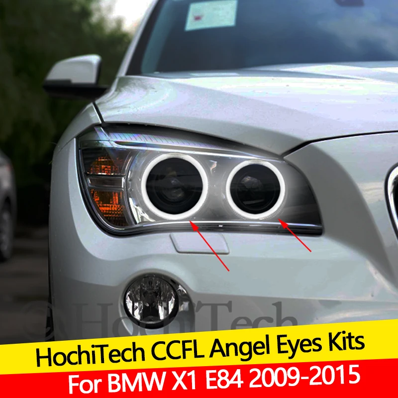 Hight Quality CCFL Angel Eyes Kit Warm White  Ring For BMW X1 E84 2009-2015 Xenon headlight Demon Eye