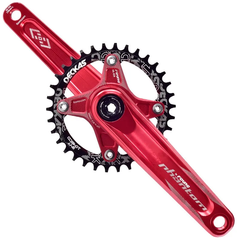 Deckas 104BCD Oval Narrow Wide Chainring MTB Mountain Bicycle 32T 34T 36T 38T Crown Crankset Single Tooth Plate Parts 104 BCD