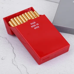 20 Sticks Thickened Plastic Cigarette Box For Women Lengthen Slim Flip Cover Clamshell Durable Cigarette Case For Men Multicolor