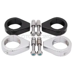Motorcycle 39MM 41MM 49MM Turn Signal Relocation Bracket Fork Clamp Mount For Harley Sportster XL 883 1200 Dyna Fat Bob