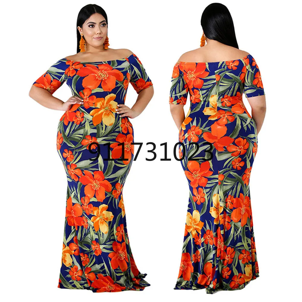 dress Summer Women\'s Dress 4XL 5XL African Print Dresses For Women 2023 Elegant Ladies Evening Party Dress African Clothes