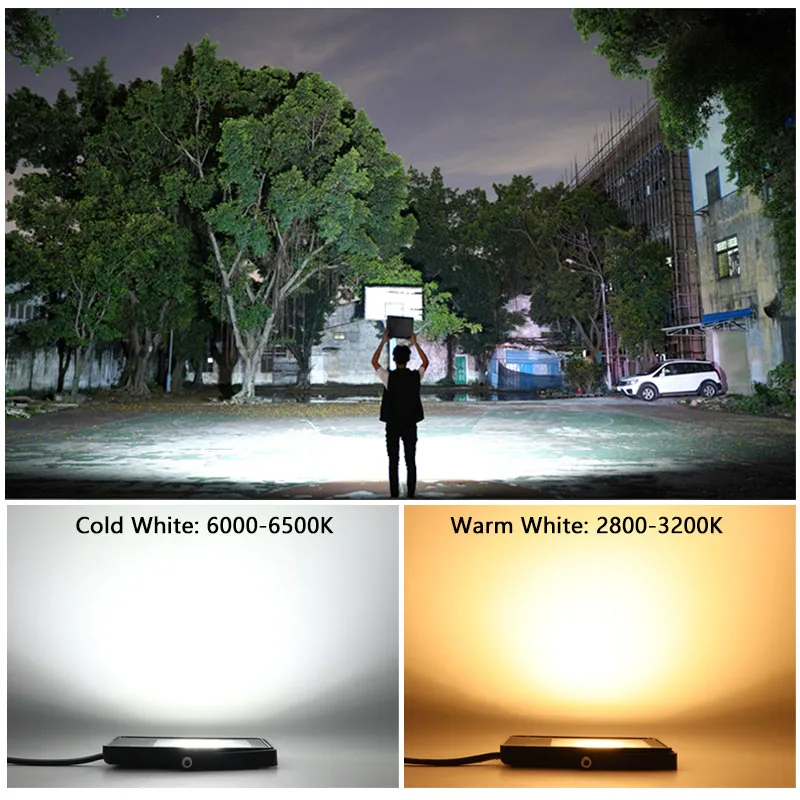 220V Ultra thin 10W 20W 30W 50W 100W 150W Led floodlight zimny biały/ciepły biały reflektory IP66 oświetlenie zewnętrzne street square