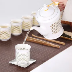 Traditional Chinese Porcelain Tea Pot 660ml Blue White Ceramic Teapot Puer Green Tea Set Kung Fu Teaware Drop Shipping