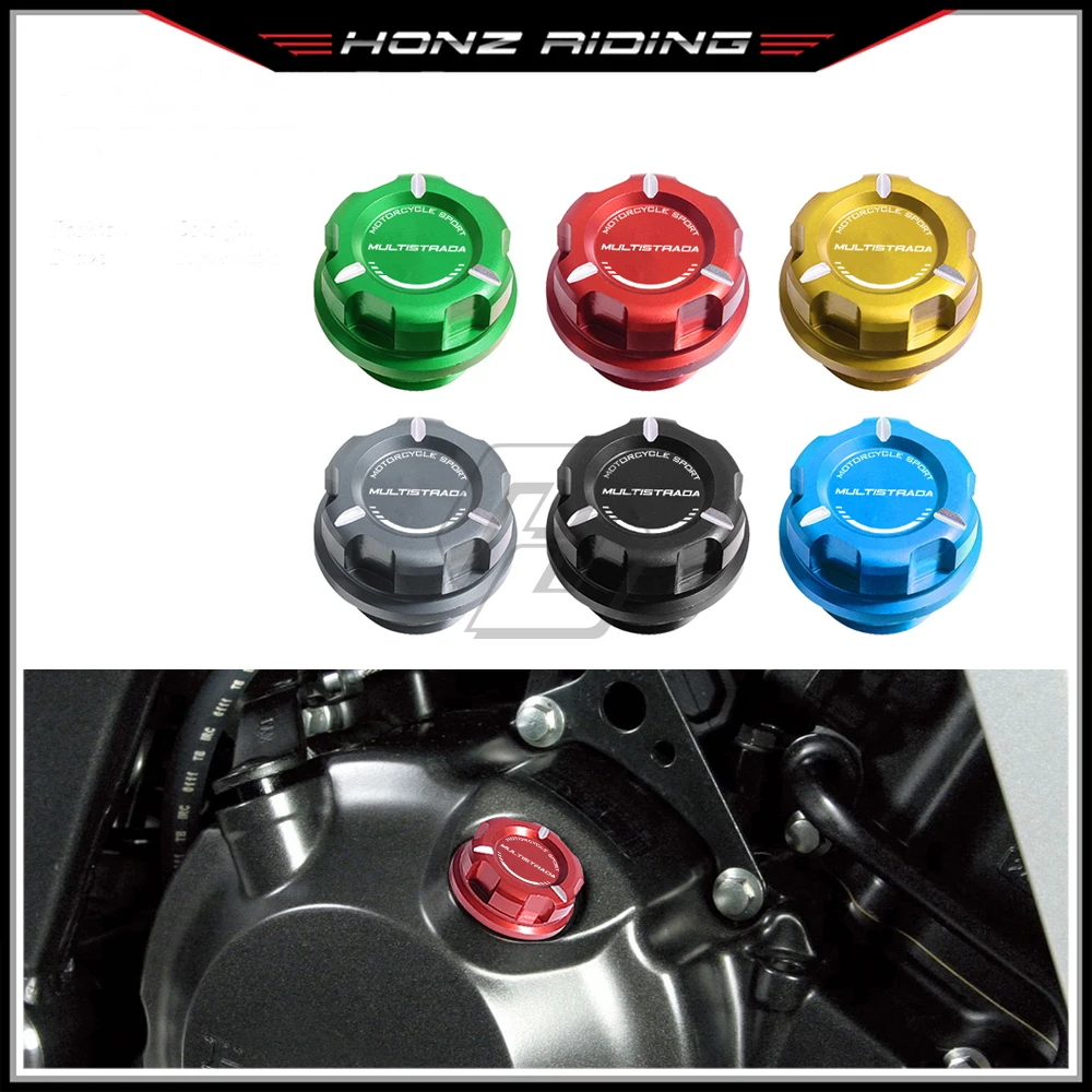 For Ducati Multistrada 950 1200 1260 S/AIR Motorcycle Engine Oil Cap Bolt Screw Filler Cover