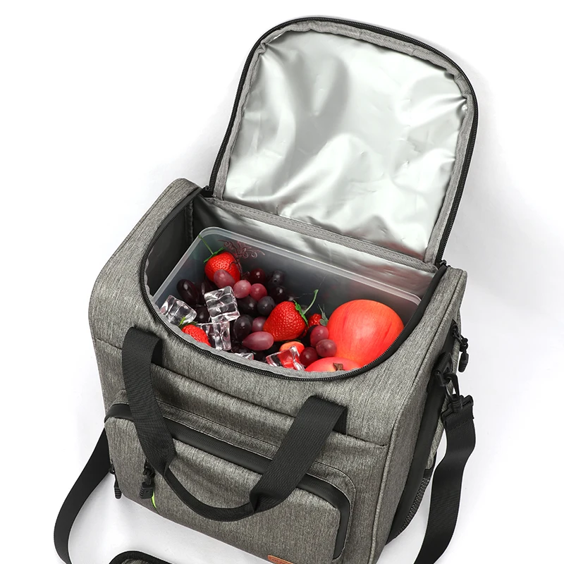 DENUONISS Portable Cooler Bag Outdoor BBQ Picnic Bag Waterproof Refrigerator Bag Shoulder Insulated Thermal Package For Dinner