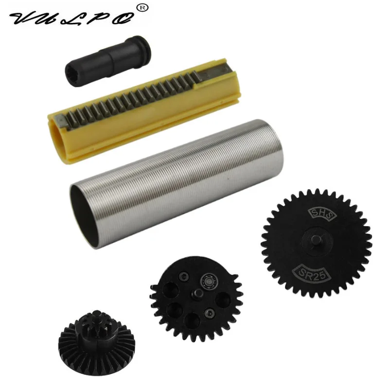 

VULPO 19 Teeth Piston/Stainless Steel Cylinder/SR-25 Gear/Nozzle For SR-25 Electric Gearbox