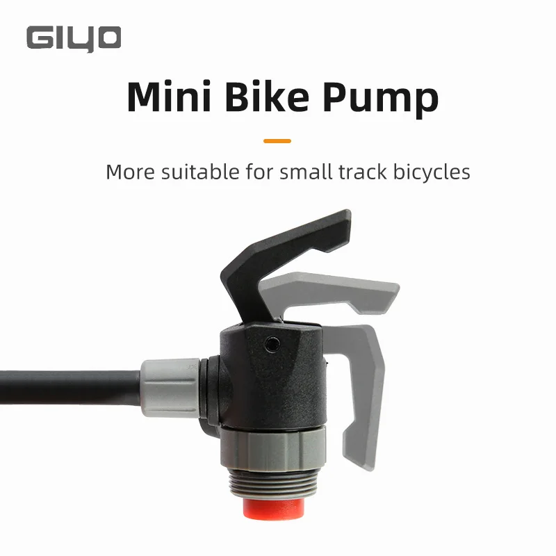 Giyo 120psi Hidden Hose Design Bike Tyre Inflator  Mini Portable  Bicycle Pump MTB Road Bike Schrader Presta Valve Hand Air Pump