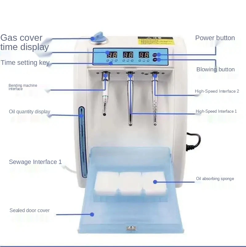 Imagem -03 - Máquina de Lubrificação Dental Máquina de Cura Dental Máquina de Enchimento de Óleo de Limpeza 220v 110v 3000 Rpm Alta Qualidade Novo