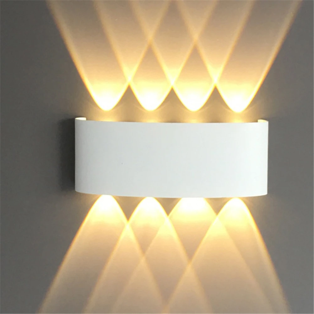 LED 야외 방수 벽 램프 조명 침실 거실 조명 통로 복도 야외 정원 램프 알루미늄 LED 벽 Sconce