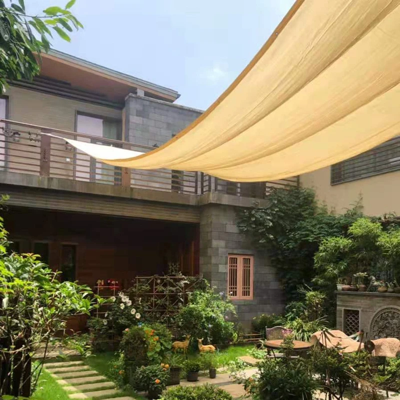 

Beige 90% Sun Shade Rate Net Thick High Density Partly Waterproof Home Garden Awning Fishpond Sunblock Flowers Sunscreen Window