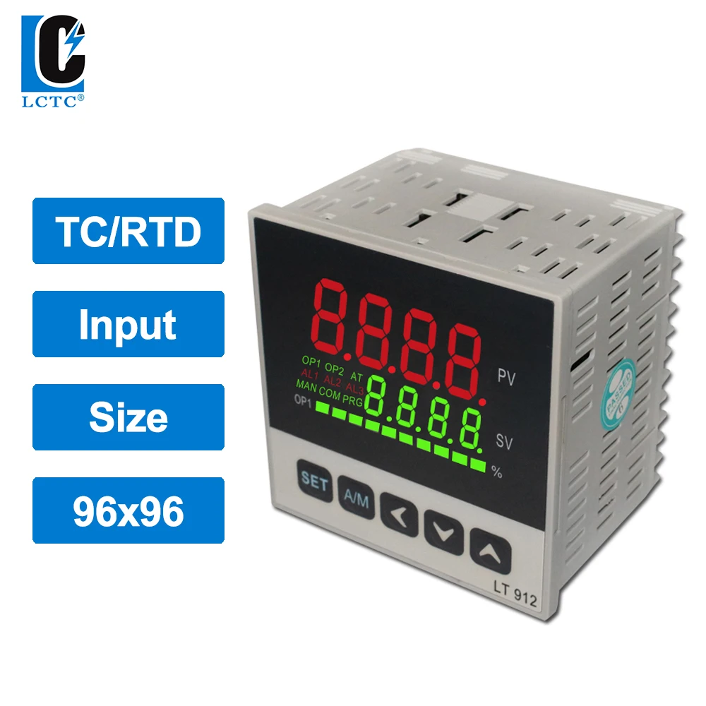 

TC/RTD multi input LED display PID Temperature controller 96x96mm, SSR/Relay/4-20mA/0-10V output