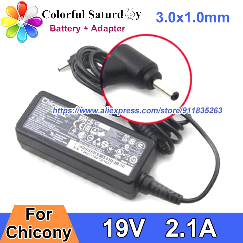 

Original CHICONY A13-040N3A AC Adapter 19V 2.1A 40W Charger For GOOGLE CHROMEBOOK CTL NL6 NP530U3C-A06 For Clevo N240BU W950LU