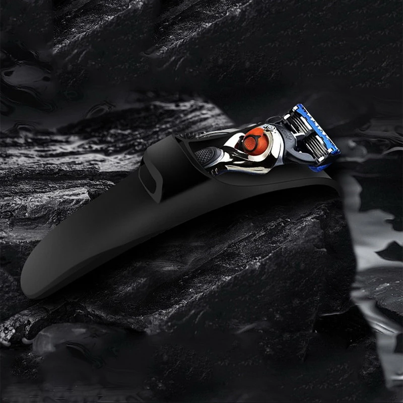 Mannen Draagbare Siliconen Scheermes Beschermhoes Voor Zakelijke Reizen Mes Houder Opbergdoos Universele Scheren Accessoire