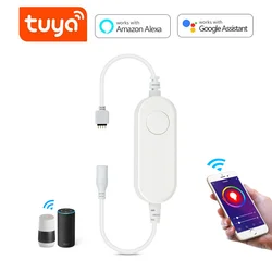 Tuya kontroler Led 12v Wifi, listwy RGB LED złącze światło RGB kontrolera Wifi, telewizor Led podświetlenie Neon Fita De kontroler Led RGB