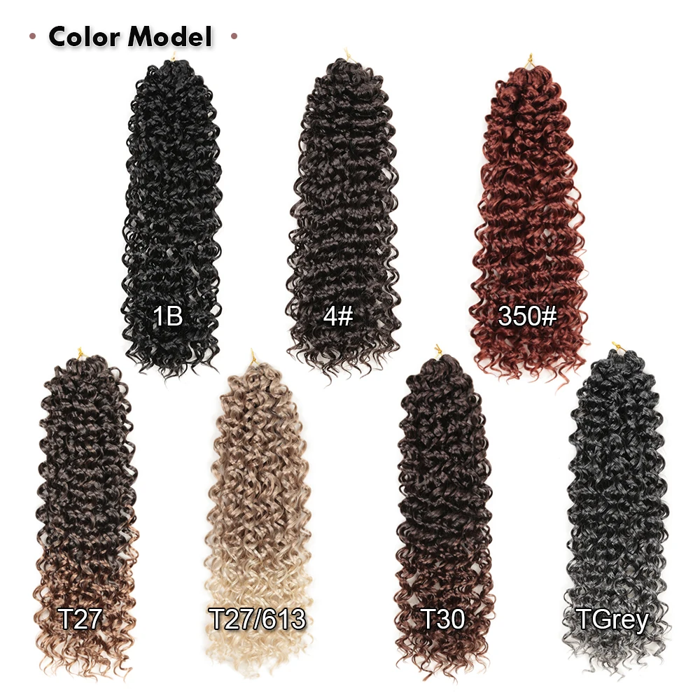 Gogo Afro Curl Crochet Tranças Cabelo, cabelo encaracolado sintético, Mazo Curl, Passion Twist Trança Cabelo, Freetress Onda de água, 22"