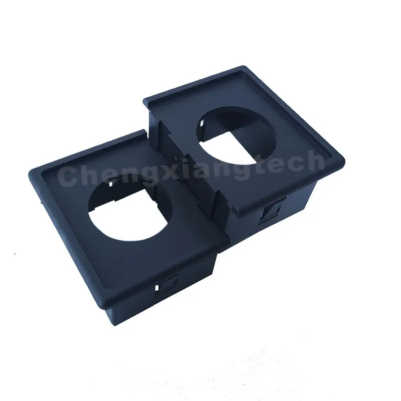 Two Holes Flush Panel Mount USB Charge / Voltmeter/ Power Outlet Sockets Holder Bracket Car Boat ,  Diameter 29x29mm Mounting