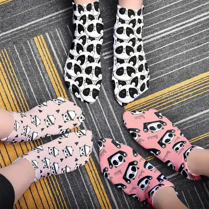 

New 3d Printing Funny Cartoon Socks Cozy Harajuku Cute Animal Kawaii Short Socks Casual Soft Women Ankle Socks