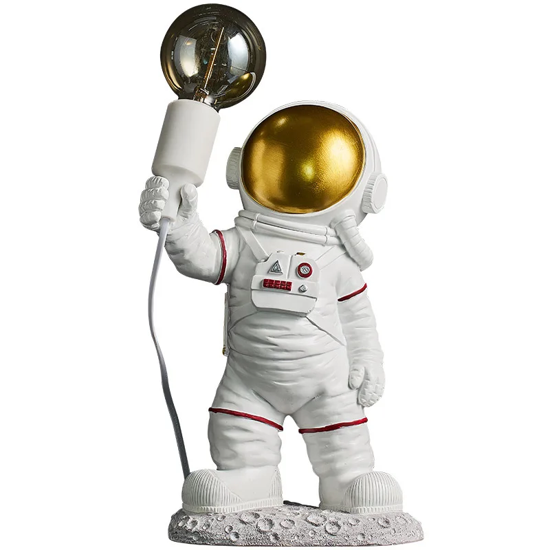 modern Astronaut Table Lamps Resin Desk Lamp Bedroom Lamp Nordic Creative Living Room Decor Space Man LED wall light