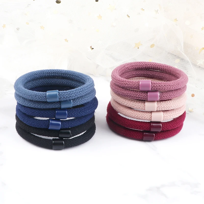 10Pcs/Set Basic Elastic Hair Bands Women Girls Headband Scrunchie Hair Rope Rubber Band Fashion Hair Accessories Ponytail Holder