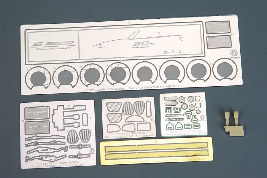 Hobby Design 1/24 S2000 20TH Anniversary For T 24245 Model Car Modifications Hand Made Model Set PE+Resin+Decals HD03-0606