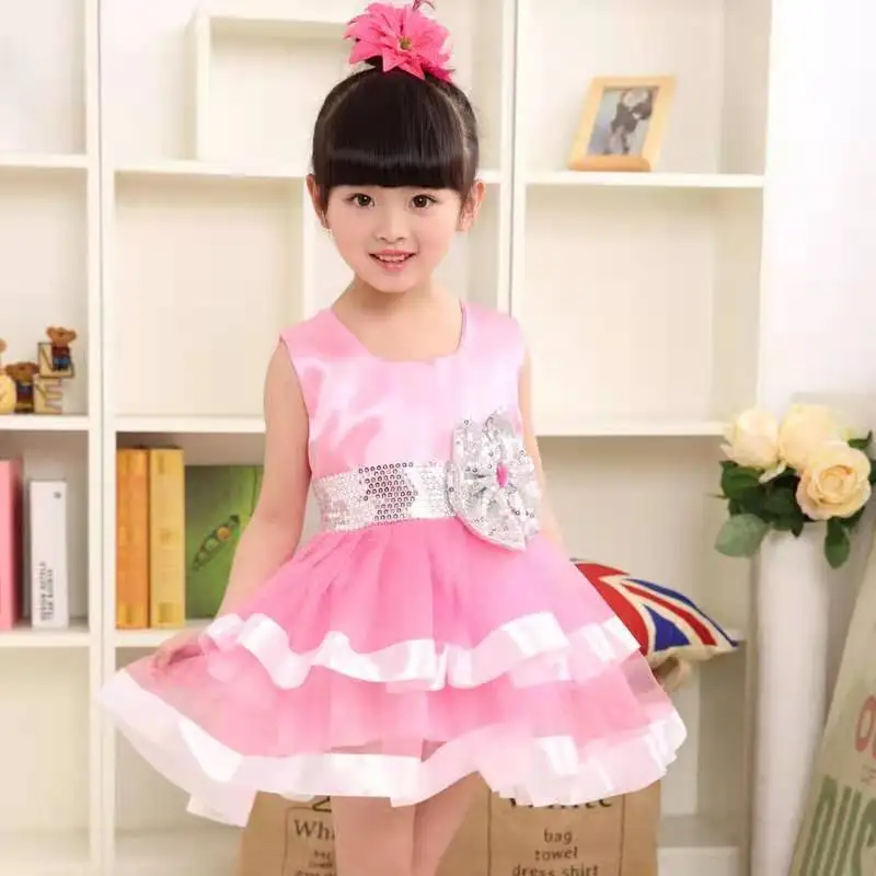 3-10years old children's princess dress girl stripe dress girl baby birthday party Christmas evening dress girl princess dress