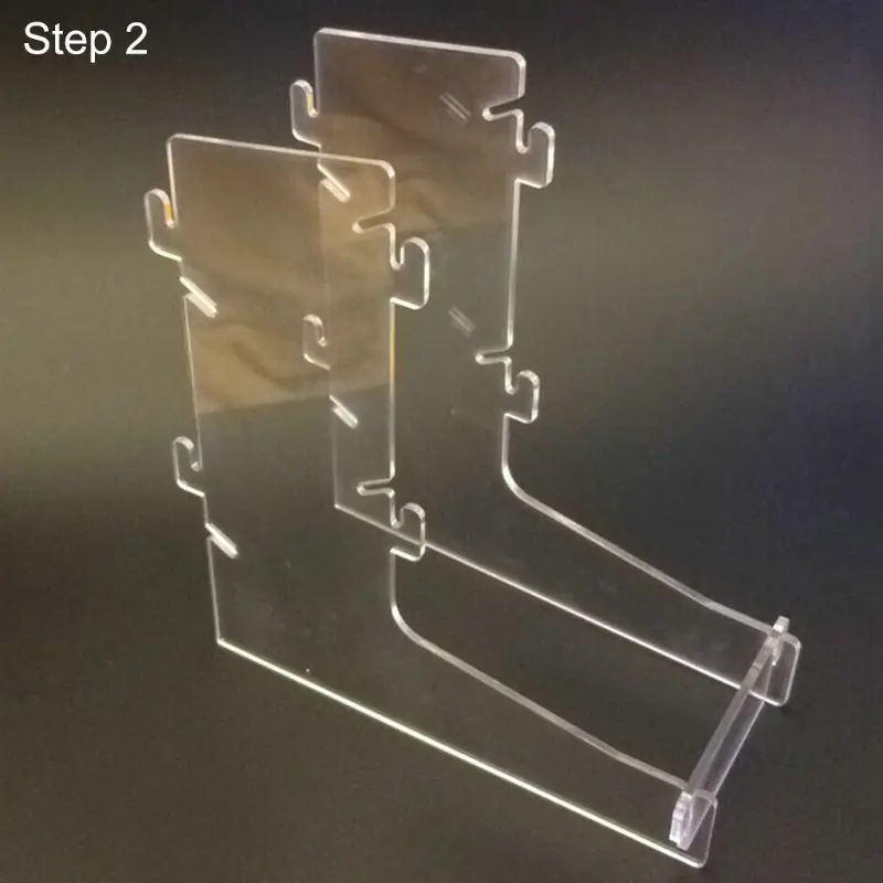 Torre de dados transparente acrílica, jogo de tabuleiro diy, torre de rolamento para rpg