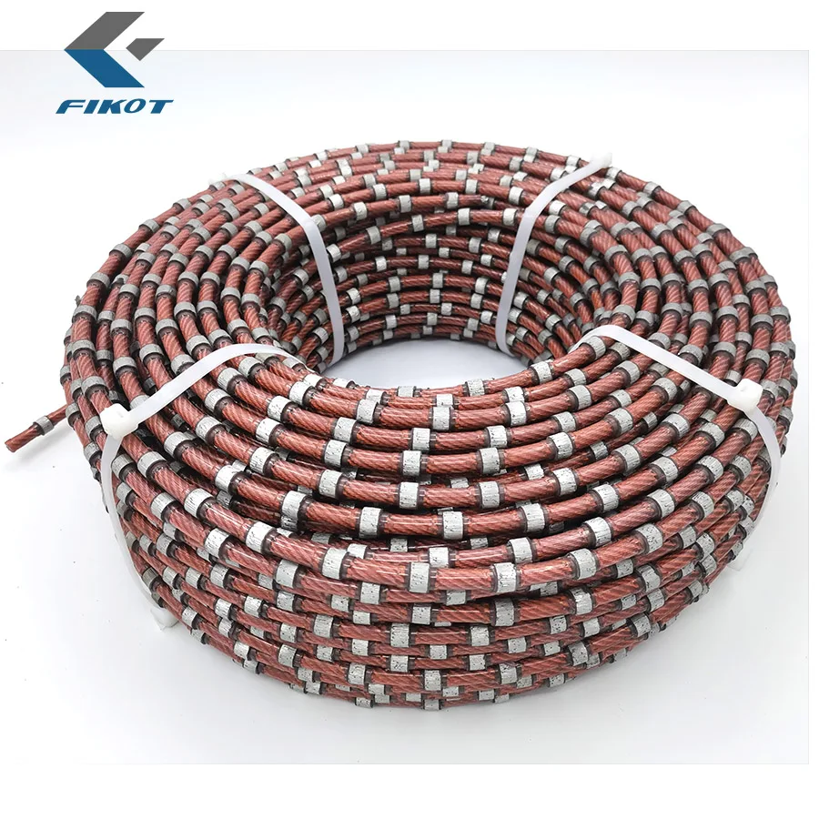 8.8mm / 9mm Stationary Diamond Wire Saw for Granite Block Cutting Profilling Dressing