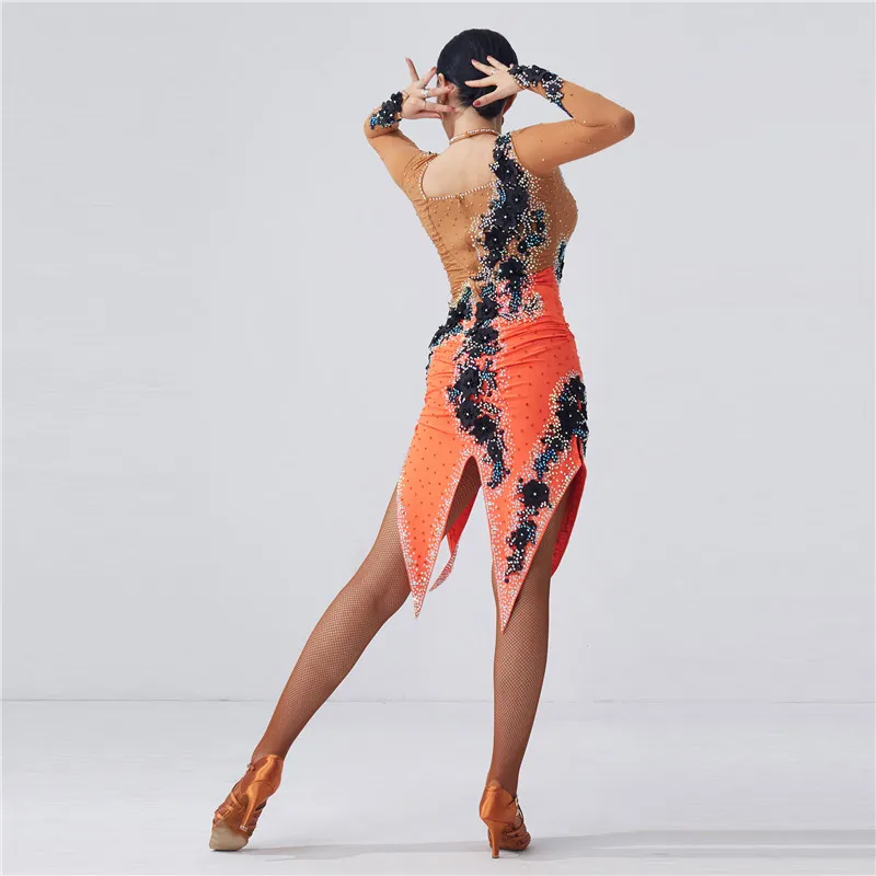 L-2011 Sexy women Latin dress fringe dress training clothes new national standard Latin dance competition dress for sale