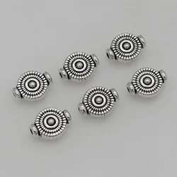 50pcs/lot Antique Silver Color Irregular Loose Beads 10mm Handmade Zinc Alloy Bracelets Spacer Beads DIY Jewelry Accessories