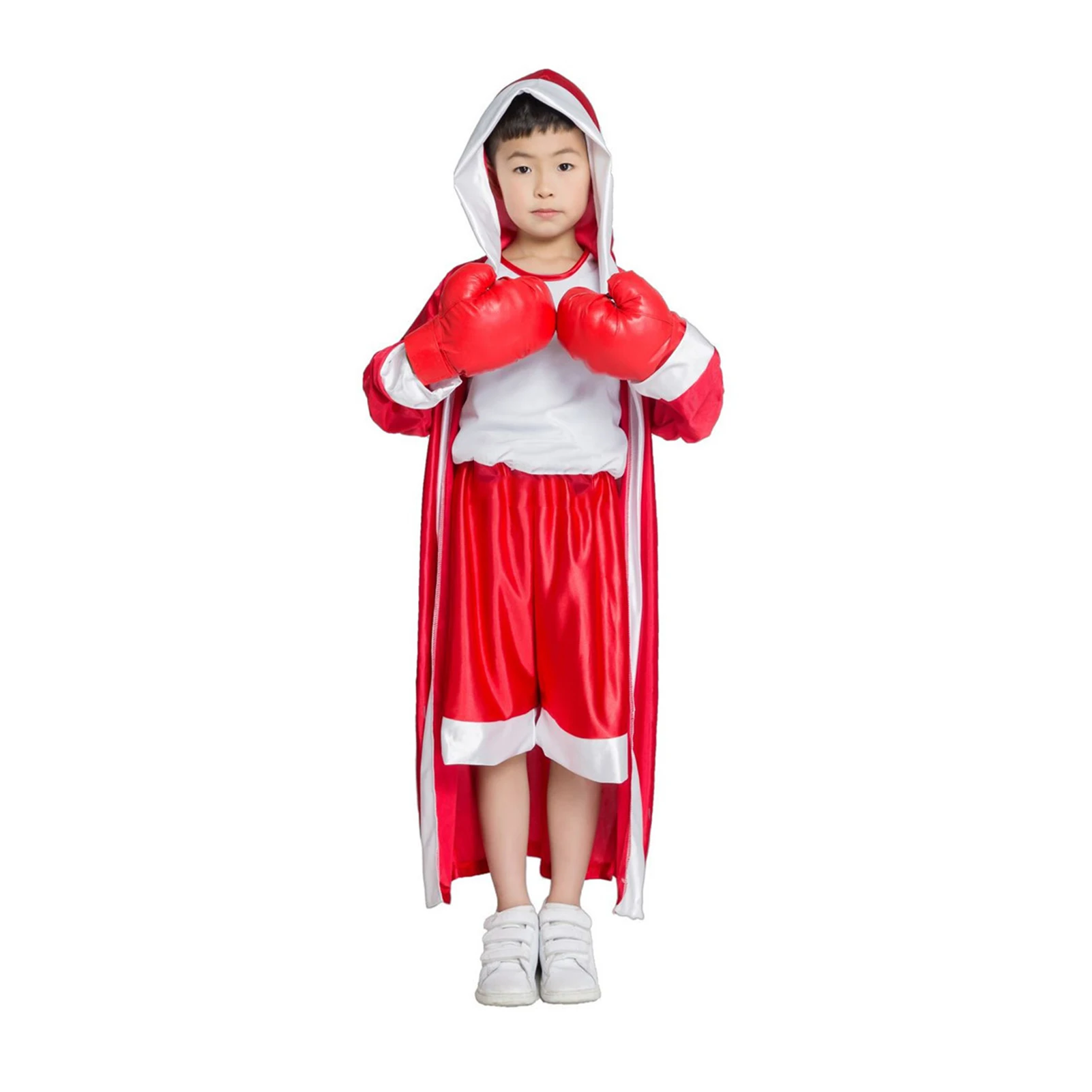 Robe de boxe à manches longues pour enfants, Muay Thai, Taekwondo, Spectacle sur scène, Combinaison de boxe, Entraînement de compétition, Costume de boxeur