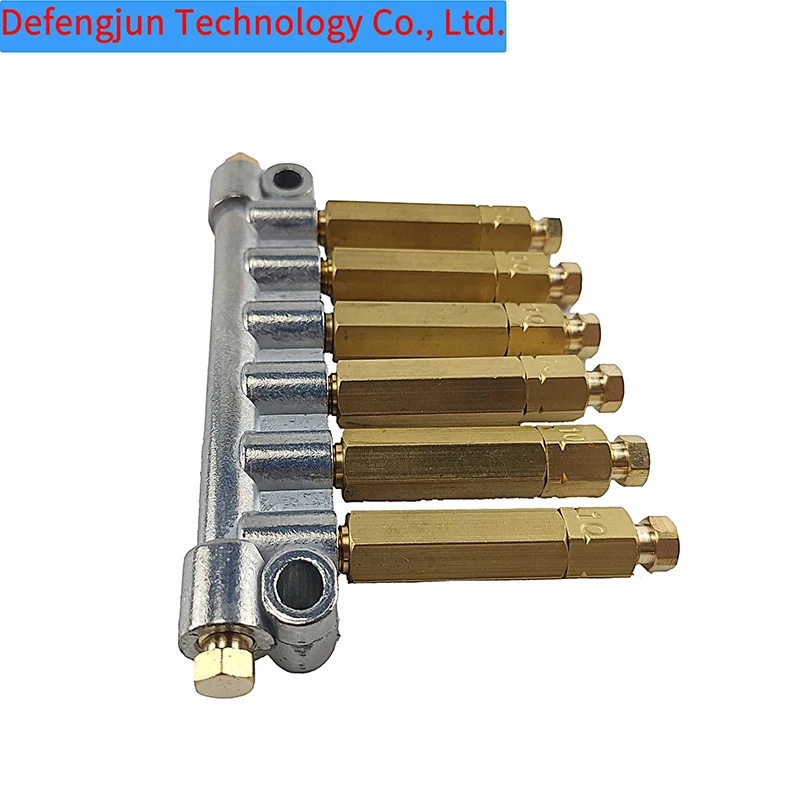 2-6 way Adjustable Oil Distributor Sub Block Seperator Valve Divider Machine Tool Accessories For Centralized Lubrication