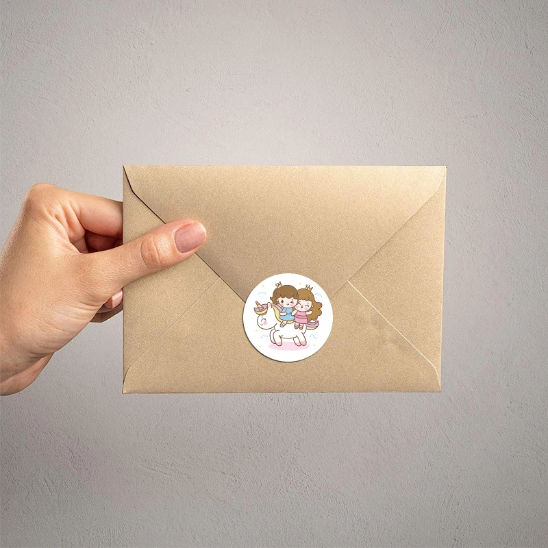 Leuke Cartoon Sticker Zoo Kinderen Ronde Label Klassieke Speelgoed Gift Bag Sticker Envelop Sticker Diy Partij Decoratie Sticker