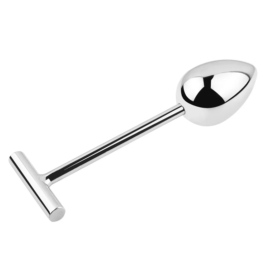 Stainless Steel Anal Plug 5 Balls G Spot Wand Massager Metal Butt Plug Dilator Prostate Massager Adult Anal Sex Toys for Couple