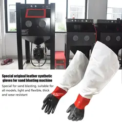 Canvas Leather Original Sandblasting Gloves Breathable Comfortable Wear-Resisting Gloves Sandblasting Machine Accessories