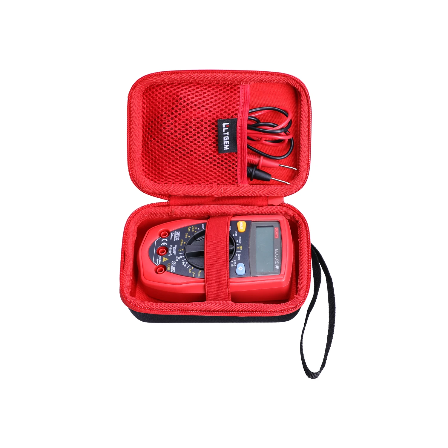 LTGEM Waterproof EVA Hard Case for Etekcity Digital Multimeter Red,MsR-R500