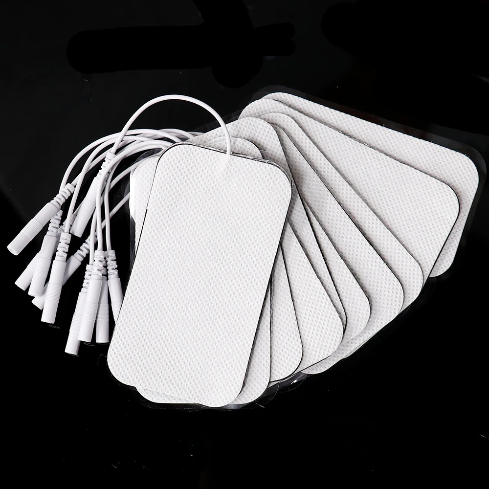 Parches de electrodos para masaje TENS, masajeador corporal eléctrico de frecuencia, máquina de acupuntura para terapia digital para adelgazar, 20 o