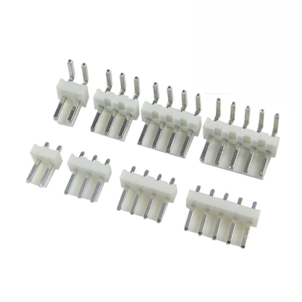 1000pcs VH 3.96mm 2P 3P 4P 5P 6P 7P 8P 9P 10P 11P 12 Pin 3.96mm pitch straight Right Angle Pin Header Housing JST Connector