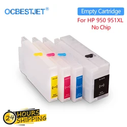 950 951 950XL 951XL Refillable Ink Cartridge Without Chip For HP Officejet Pro 8100 8600 8610 8615 8620 8625 8630 251dw 276dw