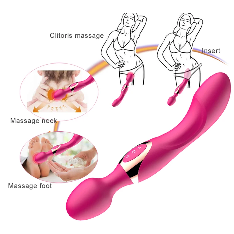 New AV magic wand G Spot massager, USB charge Big stick vibrators for women female sexy clit vibrator adult sex toys for woman