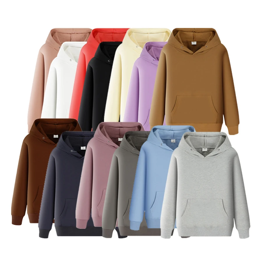 Autumn Winter Comfy Oversized cotton Hoodies Men Streetwear Pocket Super Soft Blank Hoodie Unisex Hooded Sweatshirt 13 Colors