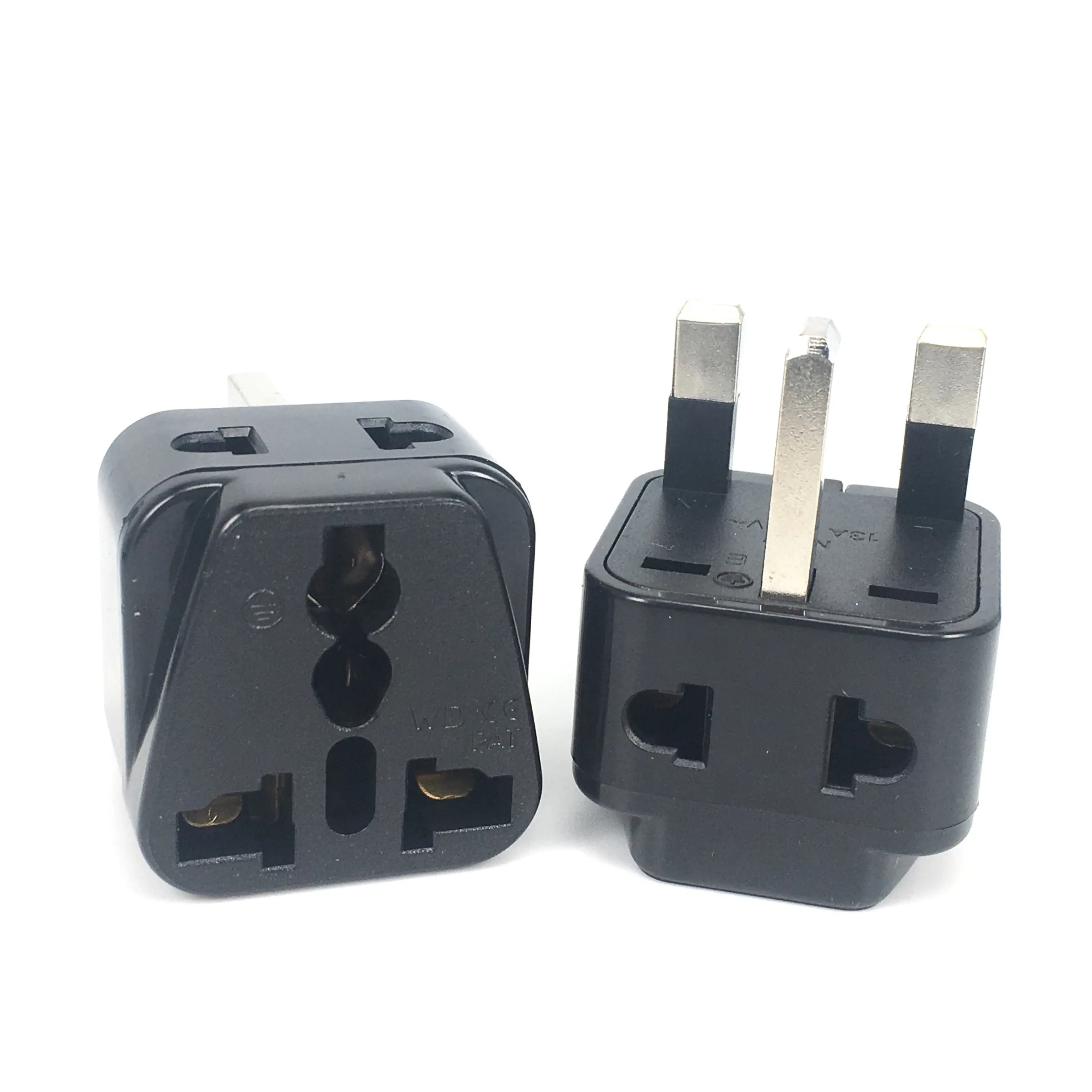 Bolantedz 1Pc Universal EU US AU to UK 3 Pin AC Power Socket Plug Travel Wall Charger Outlet Adapter Converter Connector UK Plug
