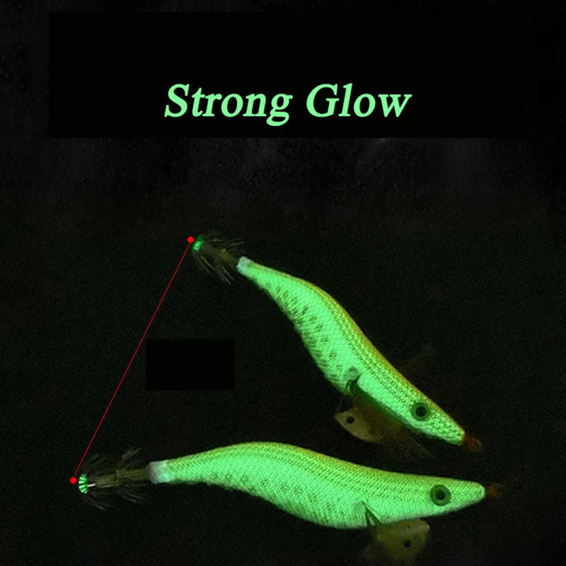 AS-Cebo duro brillante Jigs de calamar con corona de camarón - imagen 4