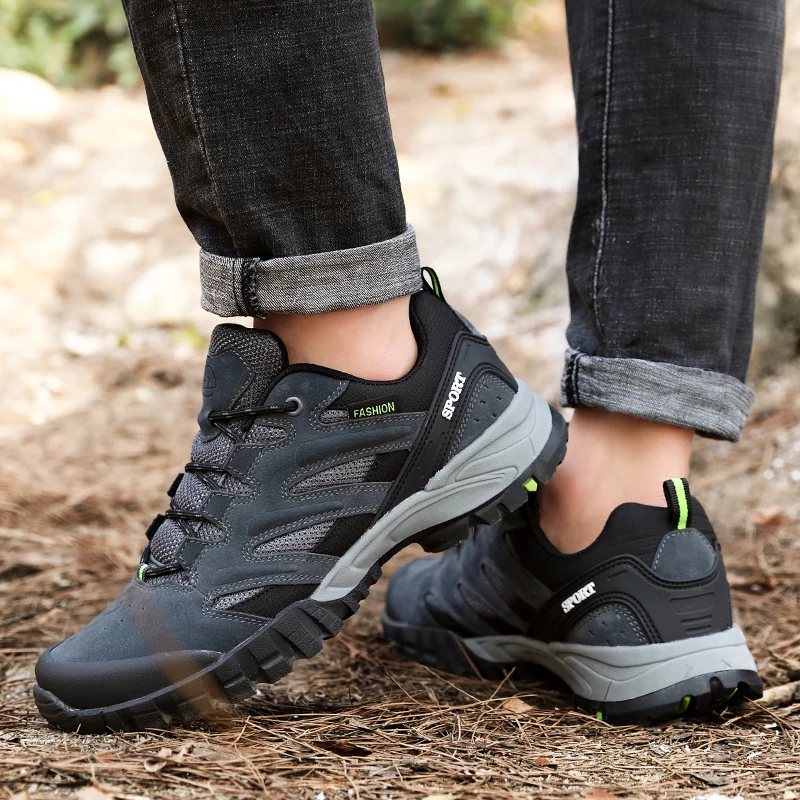

autumn men's shoes outdoor lace up shoes breathable leather fashion shoes men's cowhide casual leather flats men sneakers