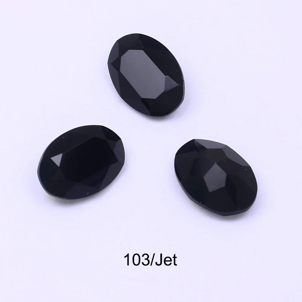 5/10PCS Oval Strass 3D K9 Glass Fancy Nail Stone Diamond Glass For Clothes Bag Gliter Loose Rhinestone For Jewelry Making 3002