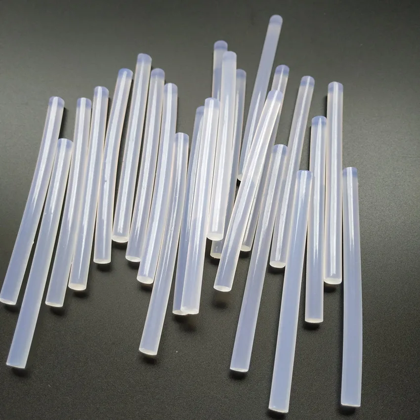 50 Pieces Hot melt adhesive Transparent 7x100mm glue stick silicone High viscosity Strengthen stickiness