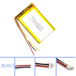 3.7V Li-ion Polymer Battery 503759 1300mAh Rechargeable Cell Lipolymer Lithium Battery For MP3 Bluetooth Headset Watch DC