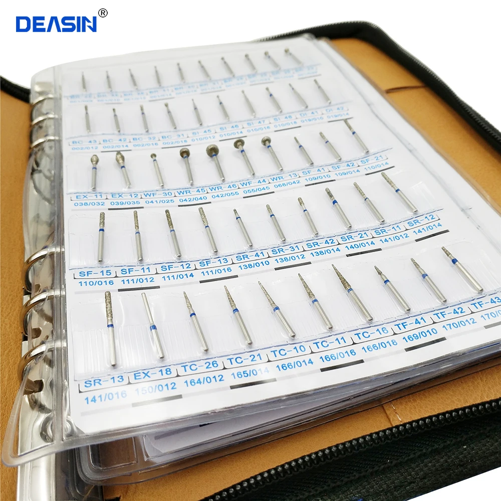 210 pcs Dental diamond bur book, 210 models diamond bur catalog dental material FG burs for Sample display